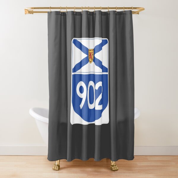 Nova Scotia Provincial Highway 902 (Area Code 902) Shower Curtain