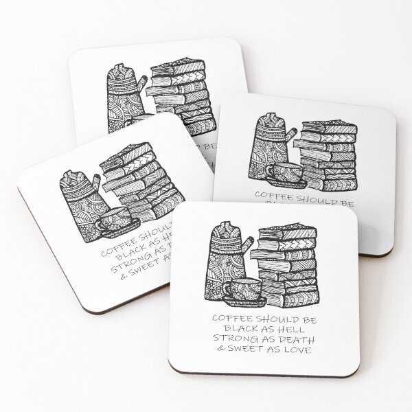 Item preview, Coffee and Books designed and sold by Zen's Doodles.