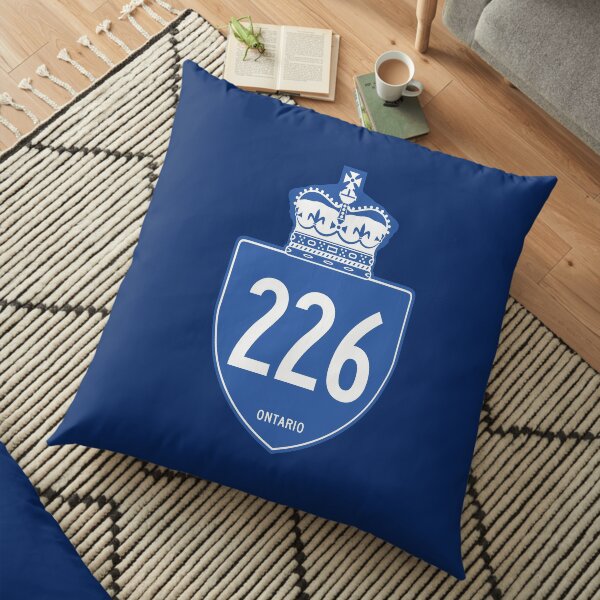 Ontario Provincial Highway 226 (Area Code 226) Floor Pillow
