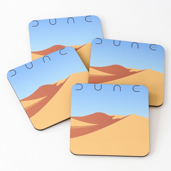 Aperçu de l'œuvre Fond de dessert Dune 2020 avec beau ciel bleu créée et vendue par HappinessWorld.