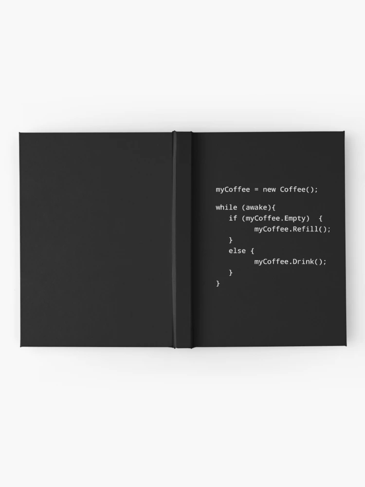 Thumbnail 2 of 3, Journal, Programmer Coffee Java Code designed and sold by Beepymallow.