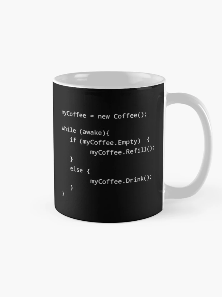 Thumbnail 3 of 6, Coffee Mug, Programmer Coffee Java Code designed and sold by Beepymallow.