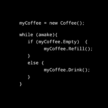 Imagen de la obra Programador Coffee Java Code de Beepymallow