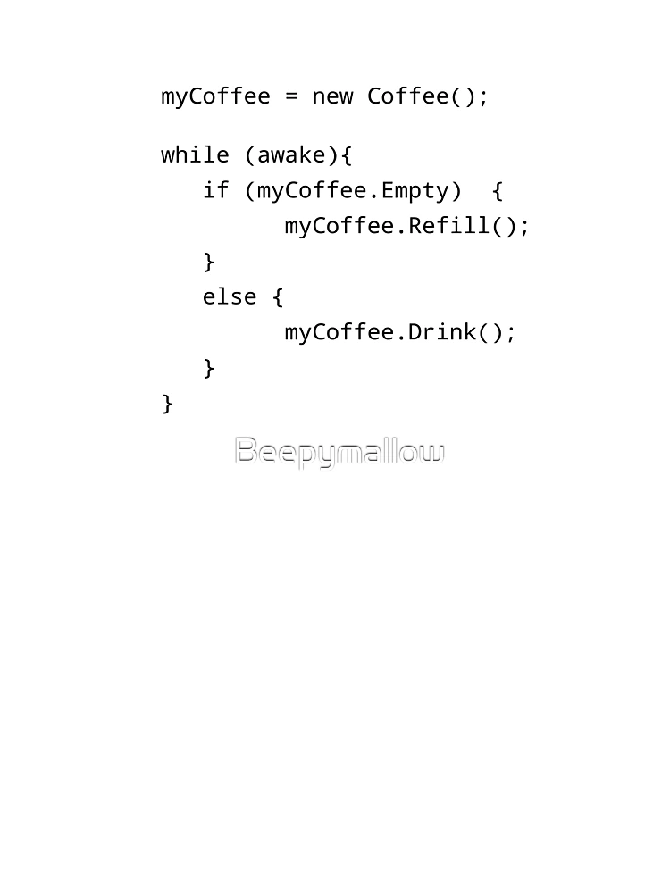 Thumbnail 4 von 4, Boxy T-Shirt, Programmierer Kaffee Java Code designt und verkauft von Beepymallow.