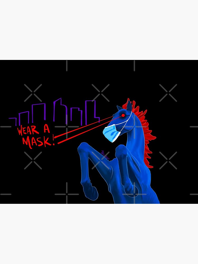 Blucifer Says Wear A Mask! by that5280lady