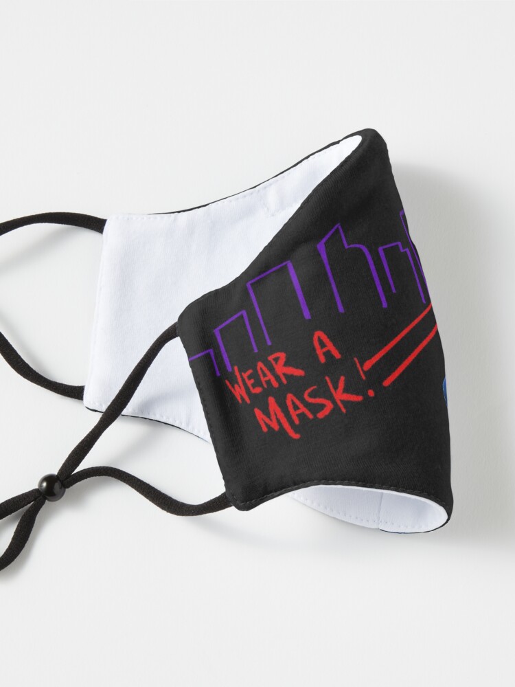 Alternate view of Blucifer Says Wear A Mask! Mask