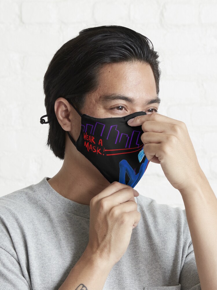 Alternate view of Blucifer Says Wear A Mask! Mask