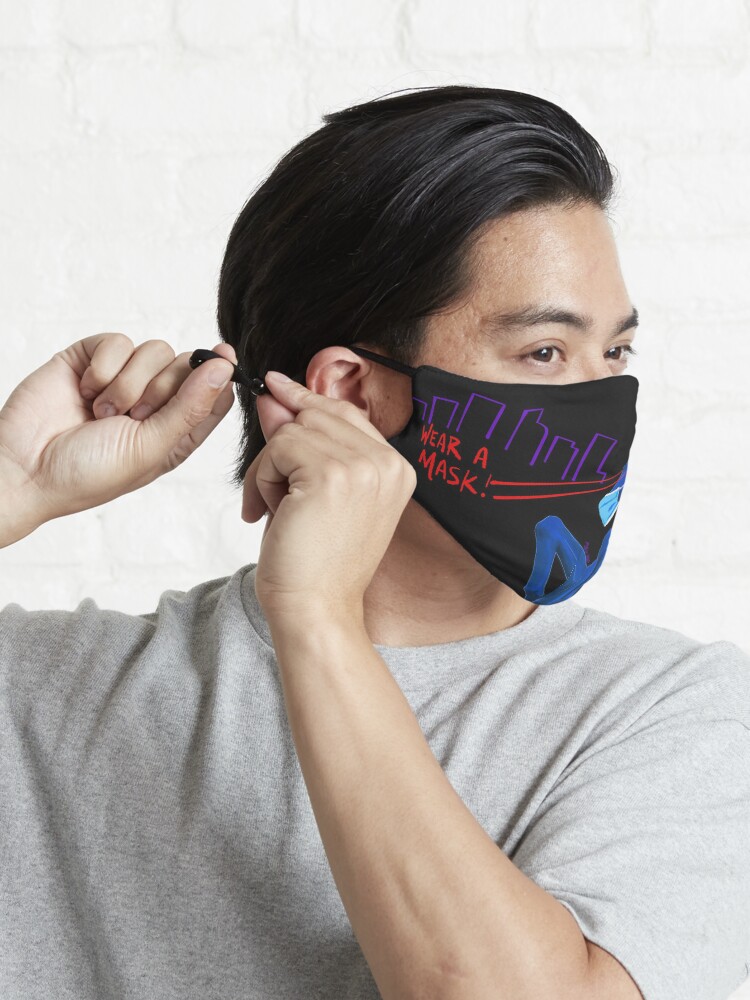 Alternate view of Blucifer Says Wear A Mask! Mask