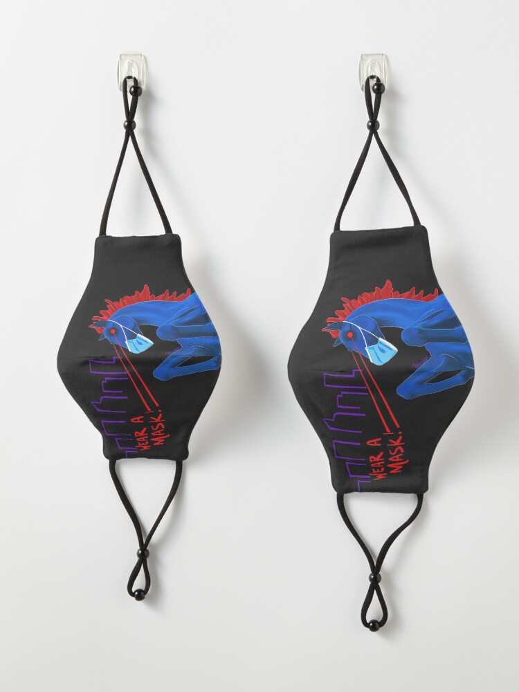 Alternate view of Blucifer Says Wear A Mask! Mask