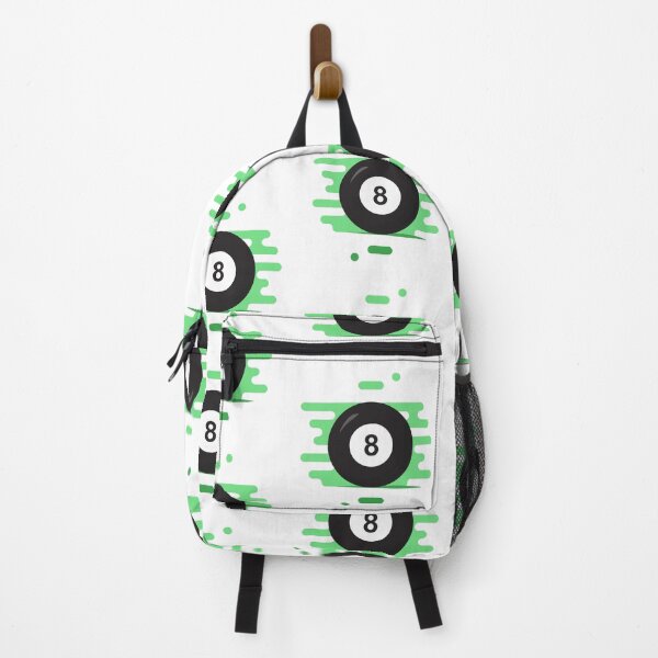 Item preview, Black billiard ball on a green background designed and sold by acidmit.