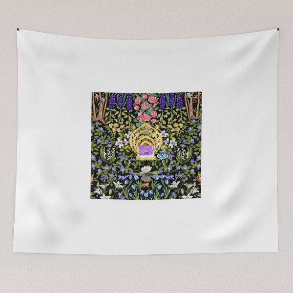 Item preview, Cozy Reading Garden | Yellow on Black designed and sold by L Diane Johnson.