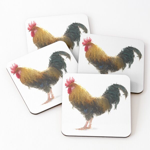 Item preview, Cockerel painting designed and sold by Papermouse.