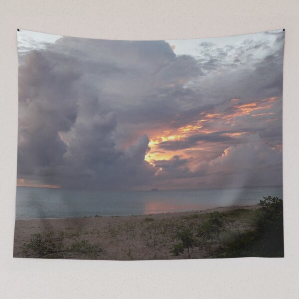 Item preview, Golden Cloudy Barbados Sunset, Sea and Sand designed and sold by StayCuztom.