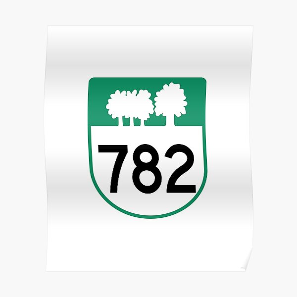 Prince Edward Island Provincial Highway 782 (Area Code 782) Poster