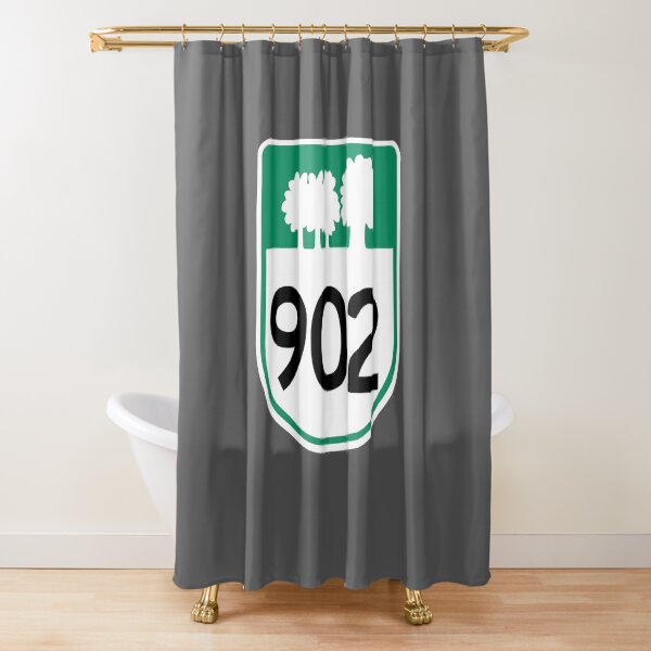 Prince Edward Island Provincial Highway 902 (Area Code 902) Shower Curtain
