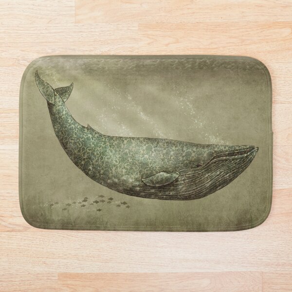 Damask Whale Bath Mat