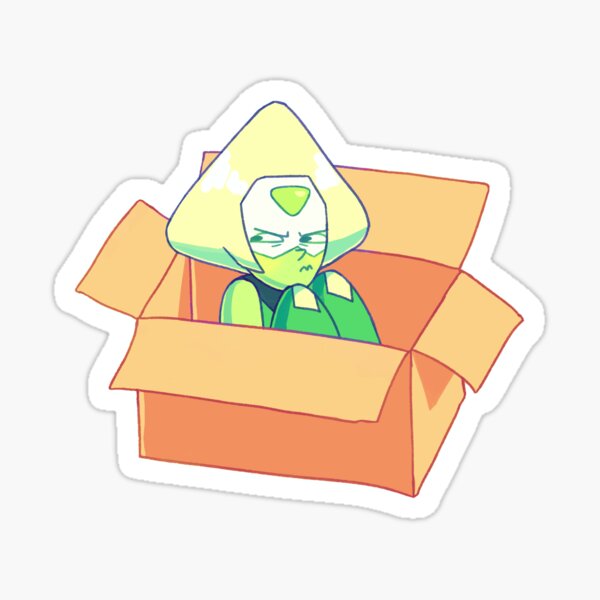 peridot in a box Sticker