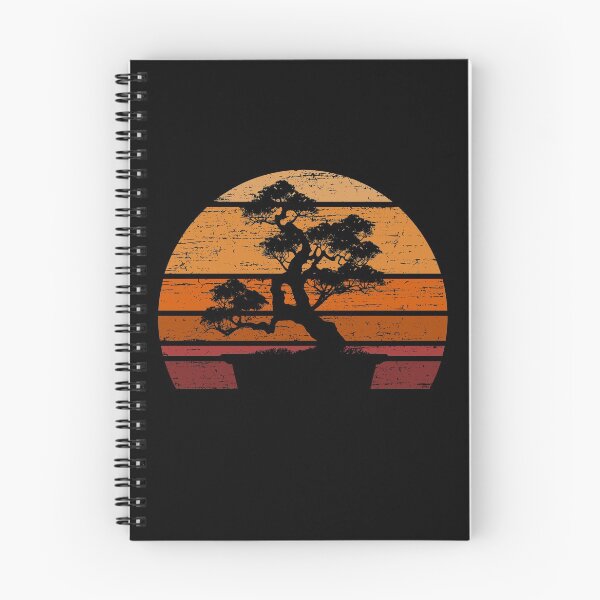Item preview, Orange Vintage Japanese Bonsai Tree Sunset designed and sold by pixeljamz.