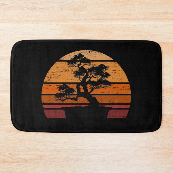 Item preview, Orange Vintage Japanese Bonsai Tree Sunset designed and sold by pixeljamz.