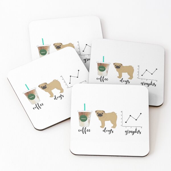 Item preview, Coffee Dogs and Graphs designed and sold by bcbayay designs.