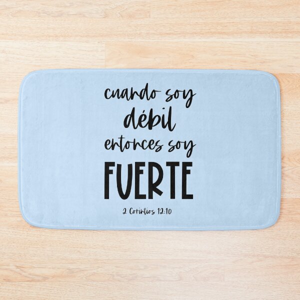 Item preview, Bíblico Cristiano: Cuando soy débil, entonces soy fuerte  (texto negro, español) designed and sold by Ofeefee.