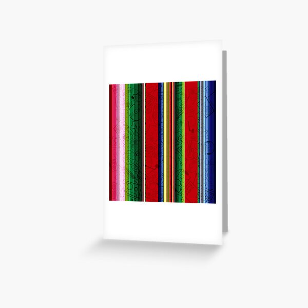 Serape Bots Greeting Card