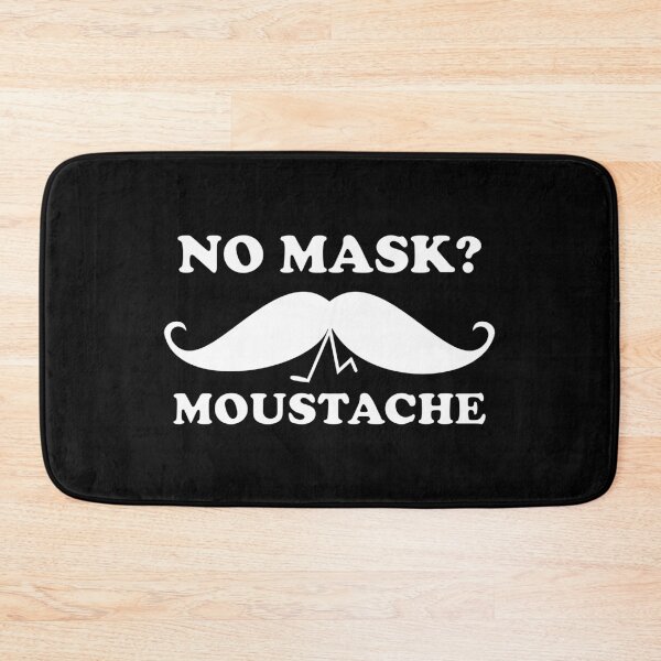 Item preview, Funny moustache pun! No Mask? Must Dash (Dark mode) designed and sold by Deegital18.