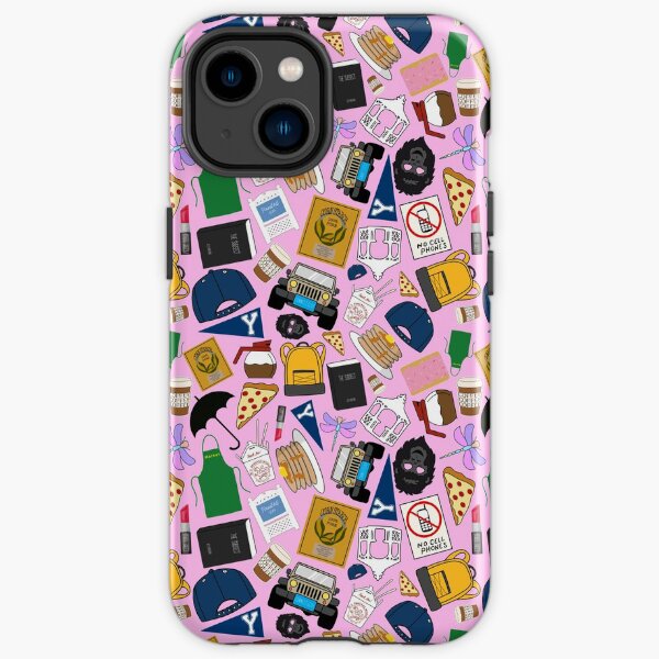 Ultimate Fan Pattern Icons All Over Print Pink Pack iPhone Tough Case
