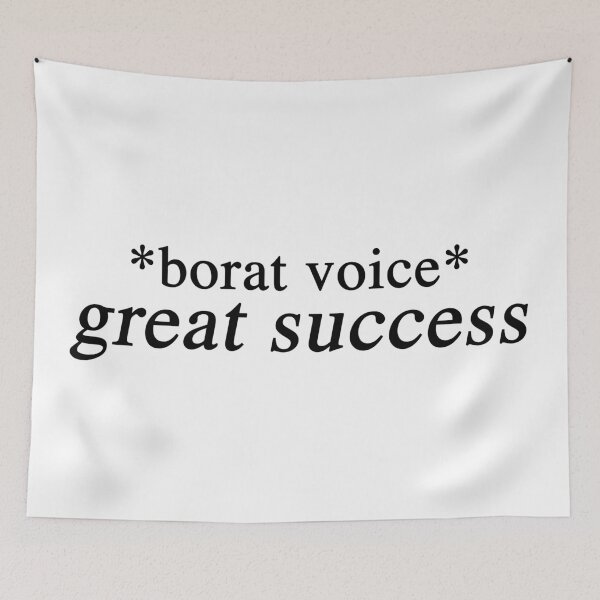 Item preview, Borat 2 Great Success Sticker - Subsequent Movie Film Sequel Sacha Baron Cohen Quotes Meme New Movie 2021 Watch Apparel Funny Gift Present Trailer Poster Cast Characters Interview Fan Art Print Joke designed and sold by qualityprinting.