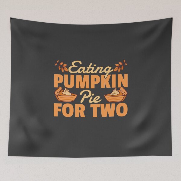 Item preview, Eating Pumpkin For Two Thanksgiving Pregnancy Announcement designed and sold by Team150Designz.
