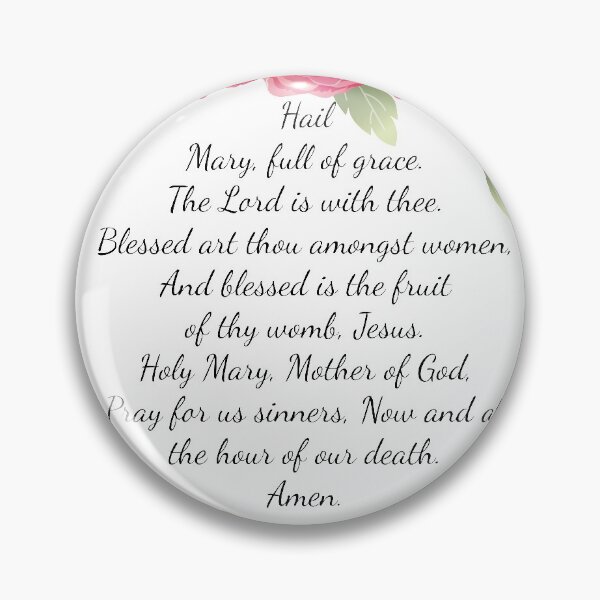 Item preview, Hail Mary Prayer designed and sold by neteor.