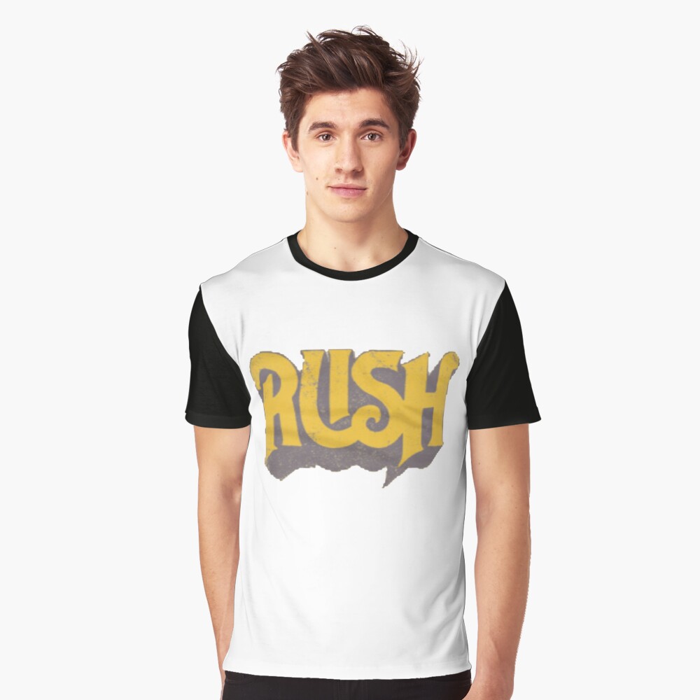 Rush Original Yellow Logo Graphic T-Shirt