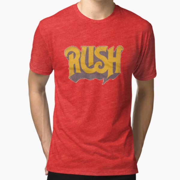 rush original yellow logo tee