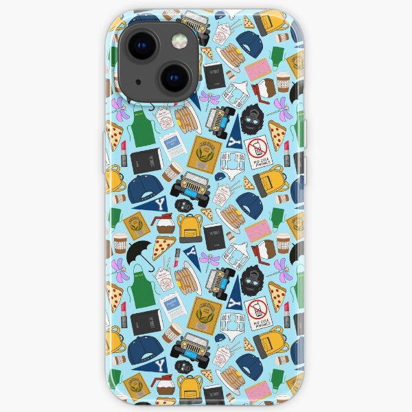 Ultimate Fan Pattern Icons All Over Print Blue Pack iPhone Soft Case