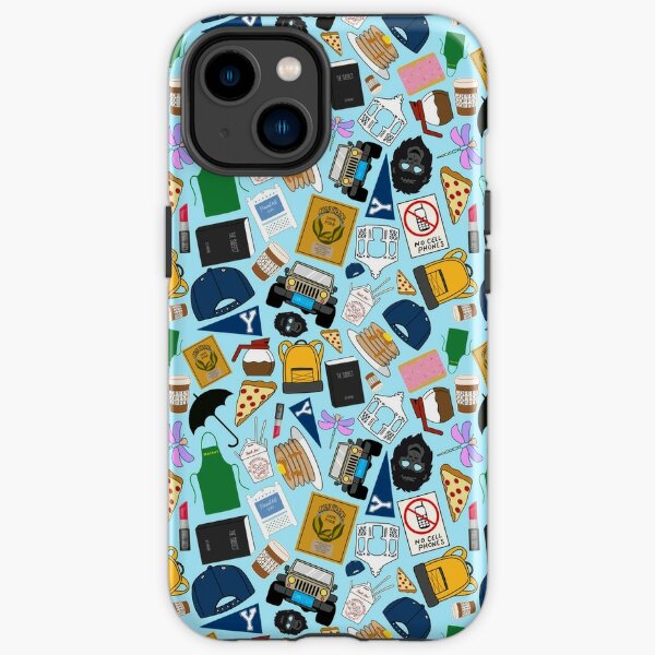 Ultimate Fan Pattern Icons All Over Print Blue Pack iPhone Tough Case