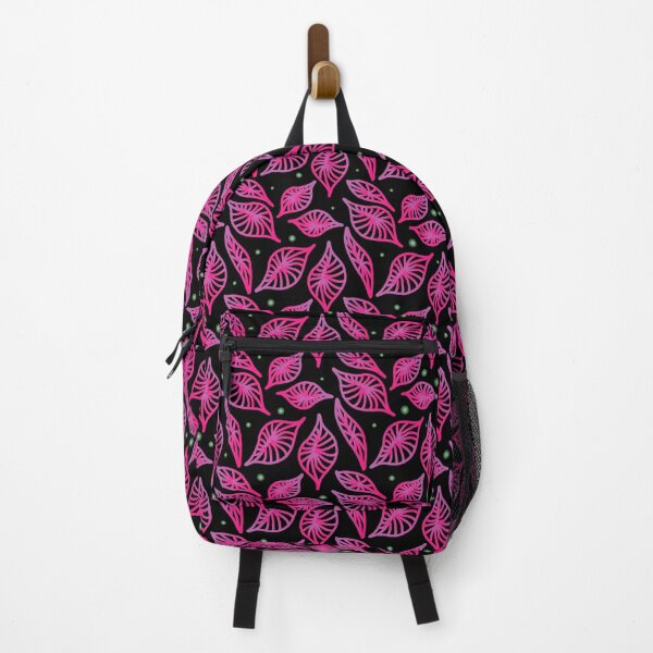 Item preview, Colorama colored energy pattern pink leaves designed and sold by Joie-et-Poesie.
