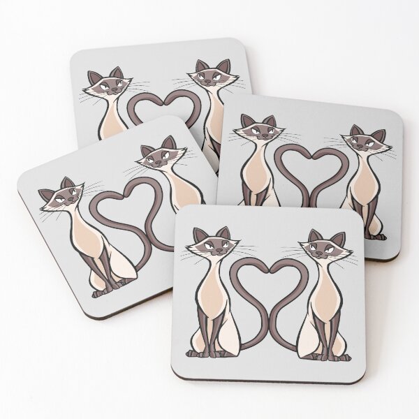 Item preview, Siamese Cats Heart designed and sold by ahashki.