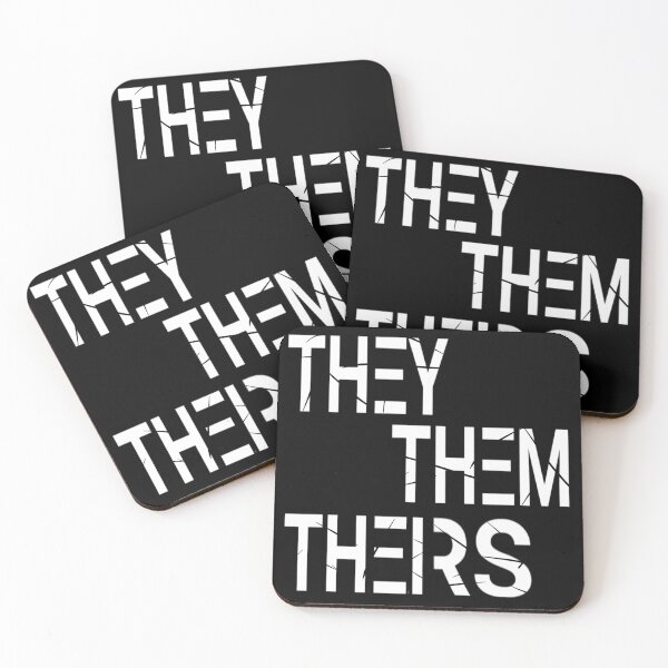 Item preview, They/Them Pronoun Design (White Letters) designed and sold by secondhandheals.
