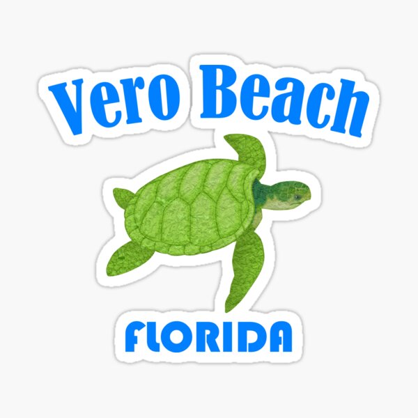 Vero Beach Florida Sea Turtle Sticker