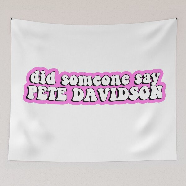 Item preview, Pete Davidson Pink Sticker - Cute Funny Merch Poster Apparel Shirt Fan Movie Tattoos Girlfriend Instagram Blonde SNL Standup Roast T-Shirt mask phone case Birthday Christmas 2021 Love Happy Smile  designed and sold by qualityprinting.