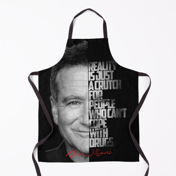 Item preview, Black and white Robin Williams quote. designed and sold by Enea Kelo.