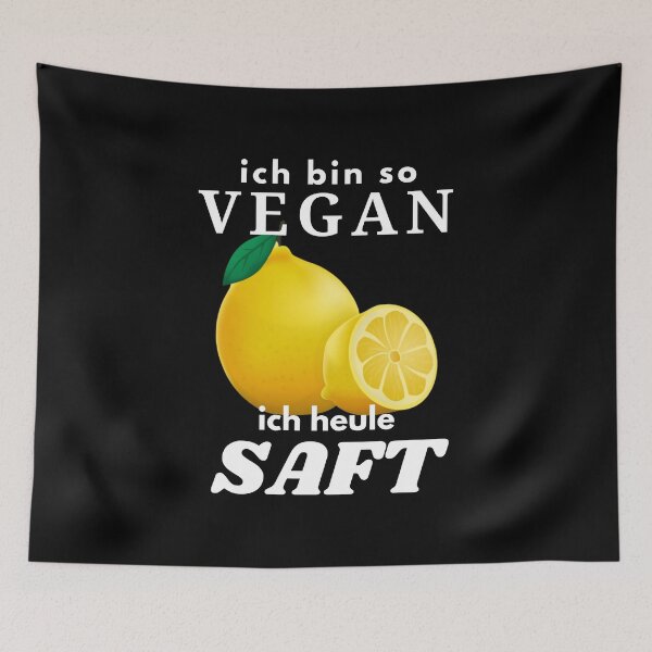 Artikelvorschau, Zitrone - Ich bin so vegan ich heule Saft entworfen und verkauft von Two Left Hands Design.