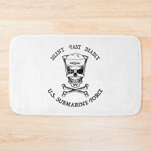Item preview, Sailor Skull Crossbones Submarine Force Blk designed and sold by MadMando.