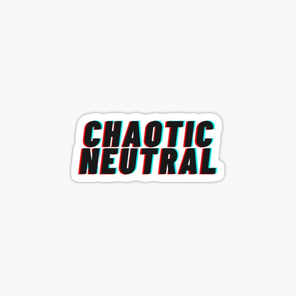 Artikel-Vorschau von Chaotischer neutraler Aufkleber, designt und verkauft von curious_circumstances.