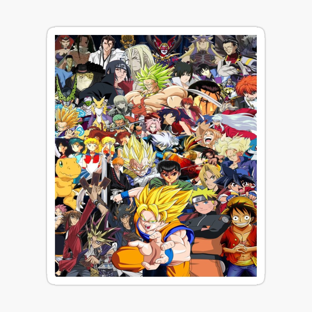 All Anime Characters Poster By Amazk Redbubble