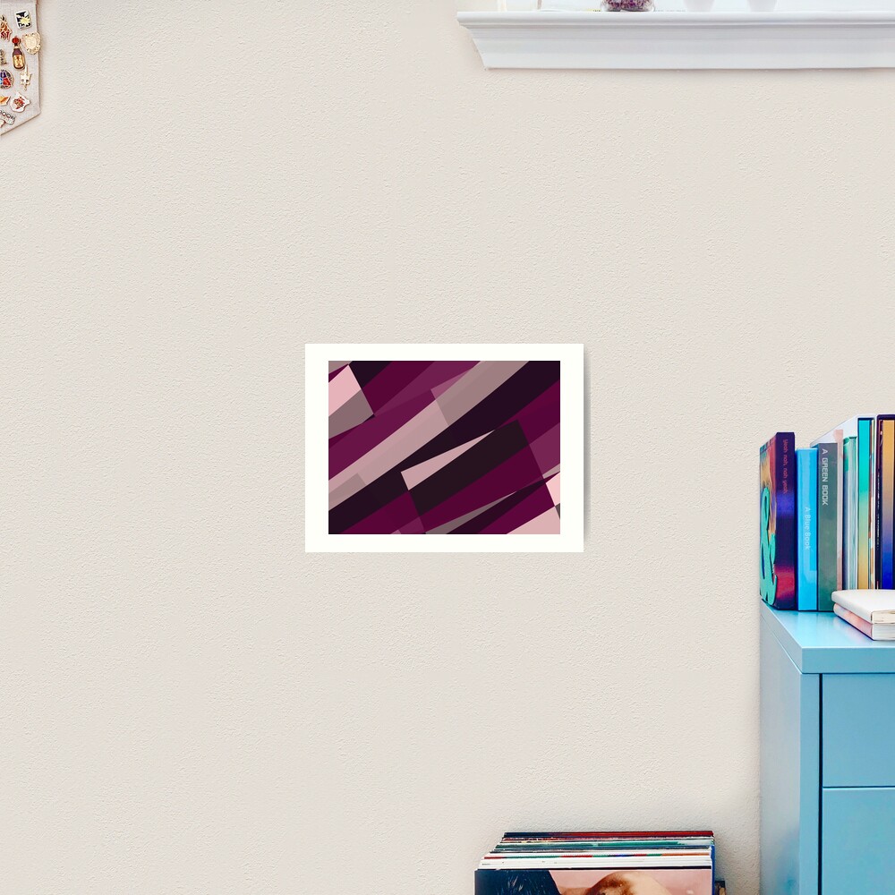 Pink Purple Leopard Design Pattern Art Print