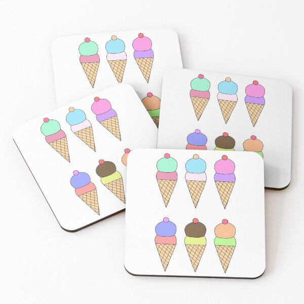 Item preview, Multi-coloured Icecreams designed and sold by passionatelyem.