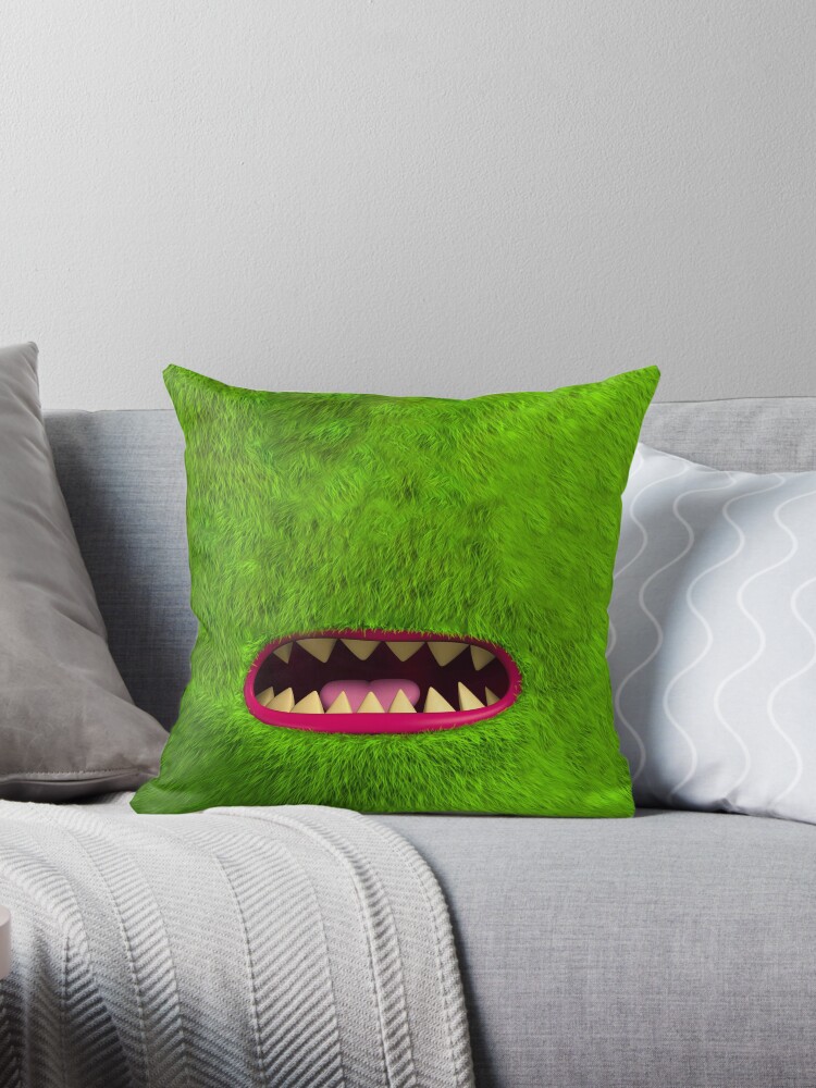 Green 2024 furry pillow