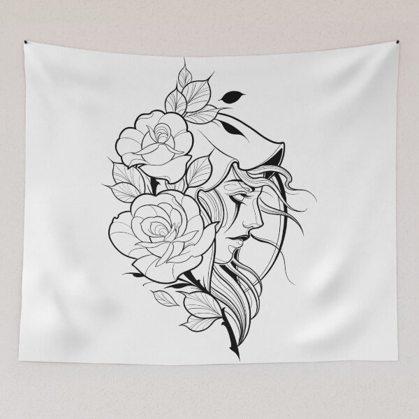 Item preview, Lady of Roses Black designed and sold by EmilioRiveros.