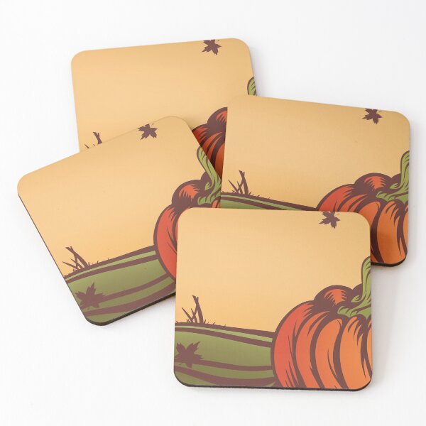 Item preview, Calabaza solitaria en el campo. Caen las hojas de otoño. designed and sold by JeraRS.